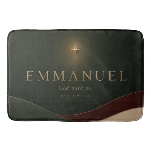 EMMANUEL | Matthäus 1,23 Christlich Badematte (Vorderseite)