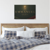 EMMANUEL | Matthäus 1,23 Christlich Leinwanddruck (Insitu (Schlafzimmer))