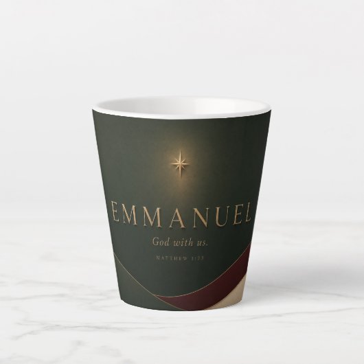 EMMANUEL | Matthäus 1,23 Christlich Milchtasse (Vorderseite)