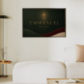 EMMANUEL | Matthäus 1,23 Christlich Poster