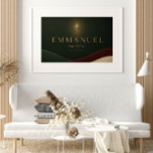 EMMANUEL | Matthäus 1,23 Christlich Poster