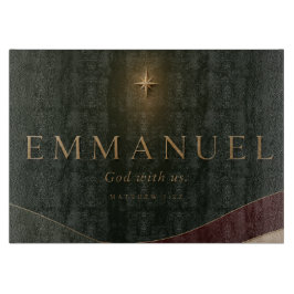 EMMANUEL | Matthäus 1,23 Christlich Schneidebrett