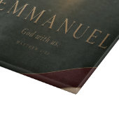 EMMANUEL | Matthäus 1,23 Christlich Schneidebrett (Ecke)