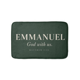 EMMANUEL | Matthäus 1:23 | Weihnachten Badematte