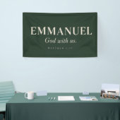 EMMANUEL | Matthäus 1:23 | Weihnachten Banner (Messeveranstaltung)