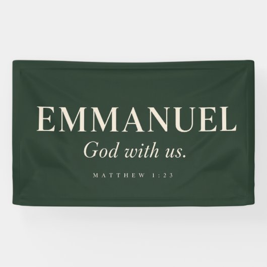 EMMANUEL | Matthäus 1:23 | Weihnachten Banner (Horizontal)