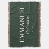 EMMANUEL | Matthäus 1:23 | Weihnachten Decke (Vorderseite Vertikal)