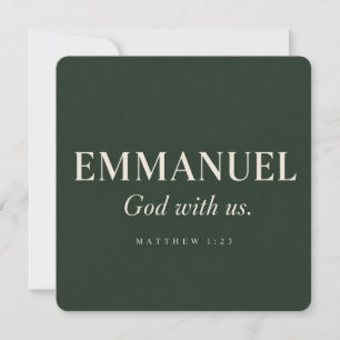 EMMANUEL Matthäus 1:23 Weihnachten Einladung