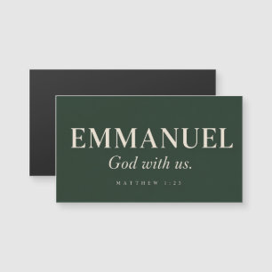 EMMANUEL   Matthäus 1:23   Weihnachten Magnetkarte