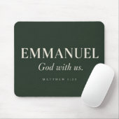 EMMANUEL | Matthäus 1:23 | Weihnachten Mousepad (Mit Mouse)
