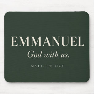 EMMANUEL Matthäus 1:23 Weihnachten Mousepad
