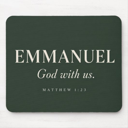 EMMANUEL | Matthäus 1:23 | Weihnachten Mousepad (Vorne)