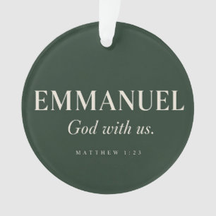 EMMANUEL   Matthäus 1:23   Weihnachten  Ornament