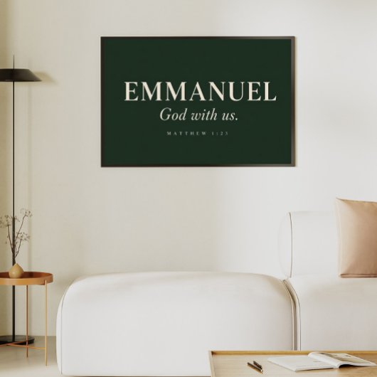 EMMANUEL | Matthäus 1:23 | Weihnachten Poster