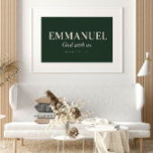EMMANUEL | Matthäus 1:23 | Weihnachten Poster