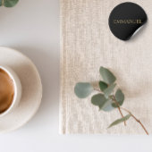 EMMANUEL Minimalist Gold Sticker – Christmas Decor