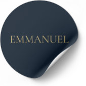 EMMANUEL Navy Christmas Sticker #3