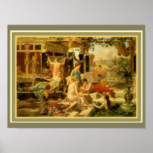 Emmanuel Oberhauser "römisches Bad" 12 x 16 Poster