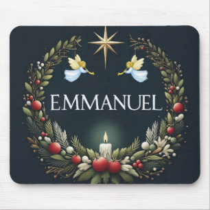 Emmanuel-Weihnachtsengel Mousepad