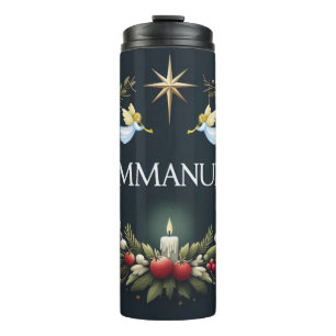 Emmanuel-Weihnachtsengel Thermosbecher