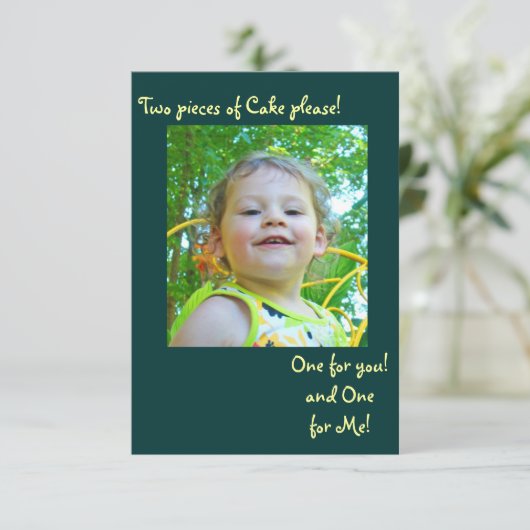 Emmas 2. bday Einladung #2 (Stehend Vorderseite)