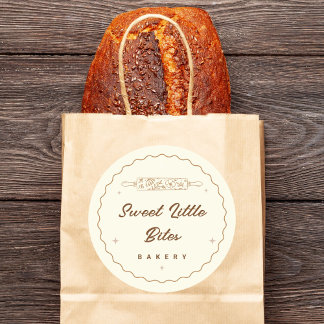 Emmas Bäckerei individuell Runder Aufkleber