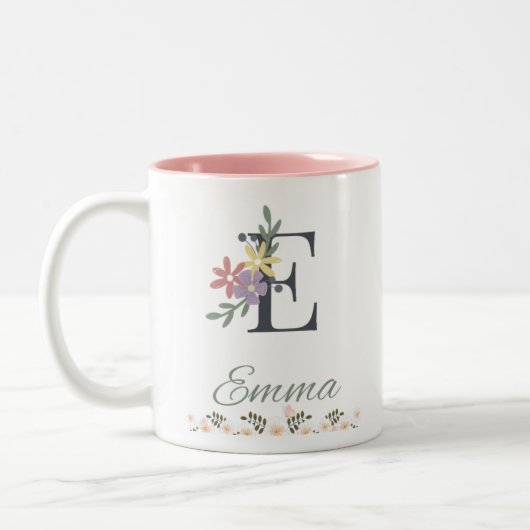 Emmas elegante rosa Tasse (Links)