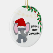 Emmas erste Weihnacht Keramik Ornament (Rechts)