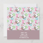 Emmas Geburtstagskarte Einladung (Rückseite)