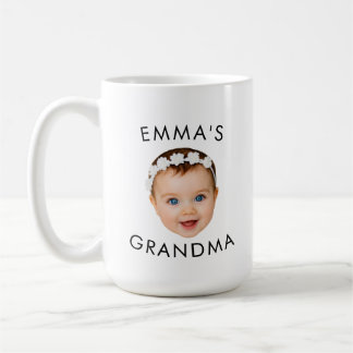 Emma's Grandma Baby Photo White Mug Kaffeetasse