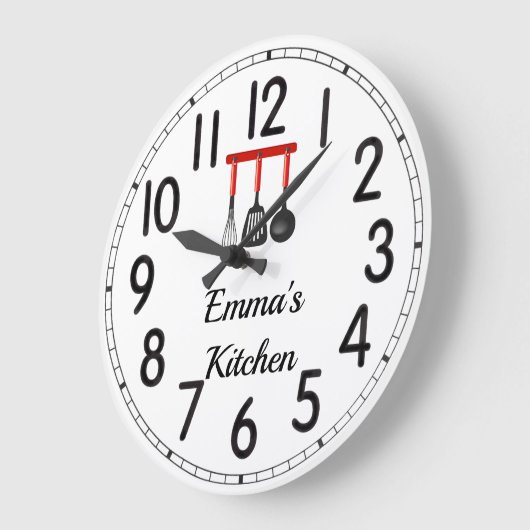 Emma's Kitchen Large Clock Große Wanduhr (Winkel)