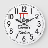 Emma's Kitchen Large Clock Große Wanduhr (Vorderseite)