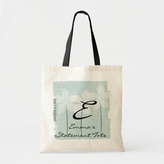Emmas Tasche der "White Blume Mint Statement" (Vorne)