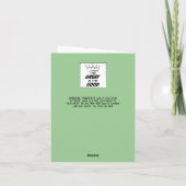 Emmeline Pankhurst Deeds Not Words Birthday Karte (Rückseite)