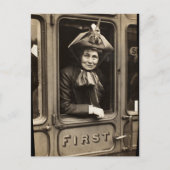 Emmeline Pankhurst Feminist und Suffragette Postkarte (Vorderseite)