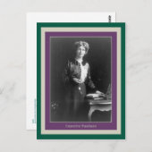 Emmeline Pankhurst Postkarte (Vorne/Hinten)