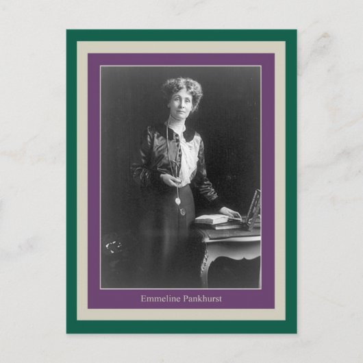 Emmeline Pankhurst Postkarte (Vorderseite)