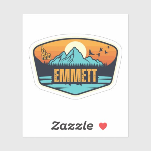 Emmett, Idaho Aufkleber (Blatt)