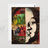 Emmett Till Abstract Collage Postcard Postkarte (Vorne/Hinten)