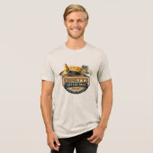 Emmett's Käsehüte (Falsches Logo) Tri-Blend Shirt (Vorderseite voll)