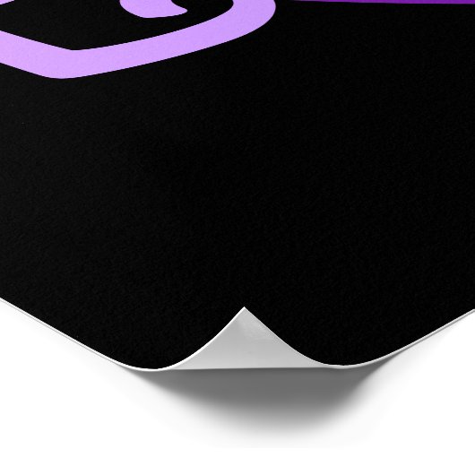 Emmie in Lila Poster (Ecke)