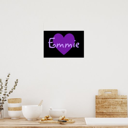Emmie in Lila Poster (Küche)