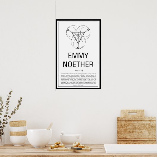 Emmy Noether Poster (Küche)