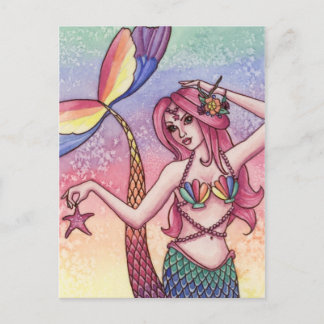 Emmy - Rainbow Mermaid Postcard Postkarte