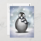 Emmy the Emperor Penguin - Postcard Postkarte (Vorne/Hinten)