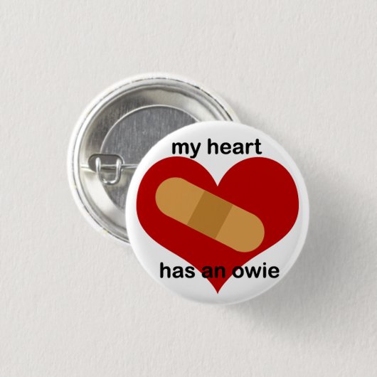 Emo am Herzen Button (Vorne & Hinten)