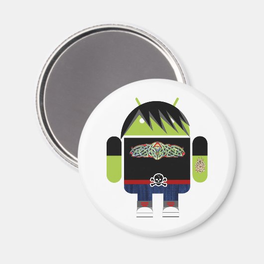 Emo Andy the Android Magnet (Vorderseite/Rückseite)