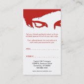 emo Art-Empfehlungsprogramm Empfehlungskarte (Rückseite)