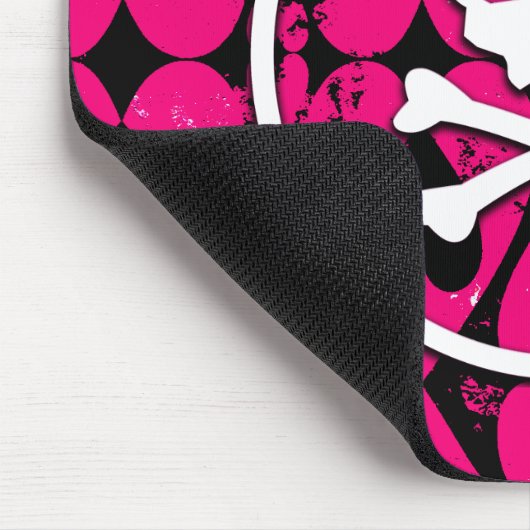 Emo Art Skull & Herz Mousepad (Ecke)