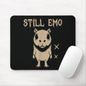 Emo Capybara Goth Punk immer noch Emo  Mousepad (Mit Mouse)